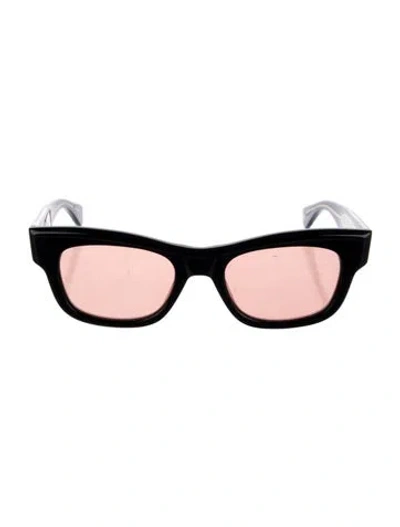 Pre-owned Garrett Leight Wayfarer Tinted Sunglasses In Black