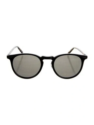 Pre-owned Garrett Leight Wayfarer Tinted Sunglasses In Black/brown