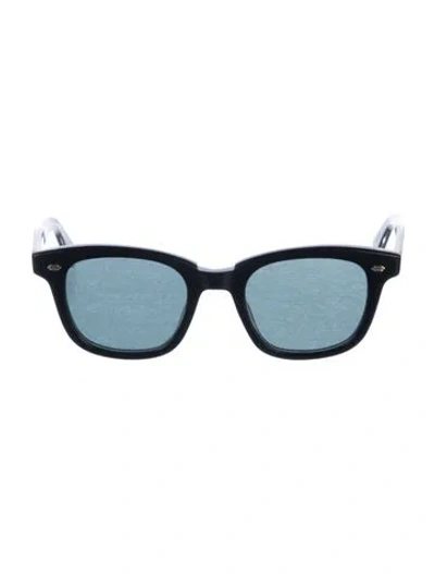 Pre-owned Garrett Leight Wayfarer Tinted Sunglasses In Blue