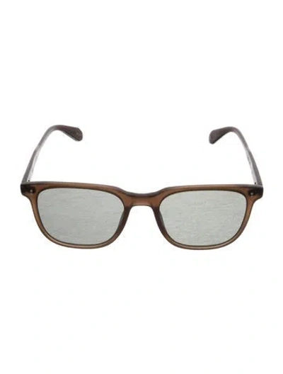 Pre-owned Garrett Leight Wayfarer Tinted Sunglasses In Brown