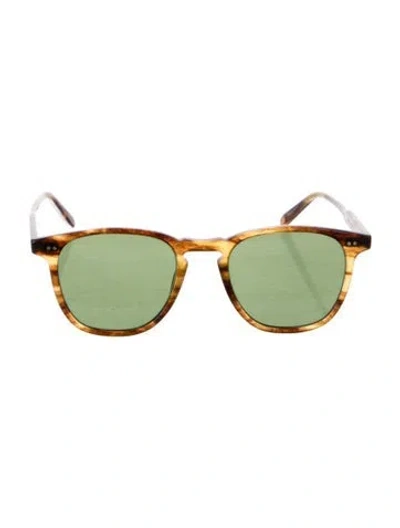 Pre-owned Garrett Leight Wayfarer Tinted Sunglasses In Brown