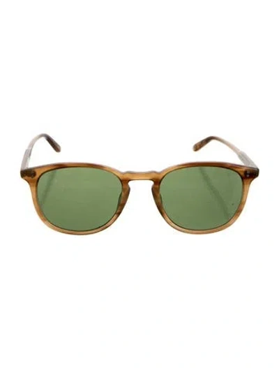 Pre-owned Garrett Leight Wayfarer Tinted Sunglasses In Brown