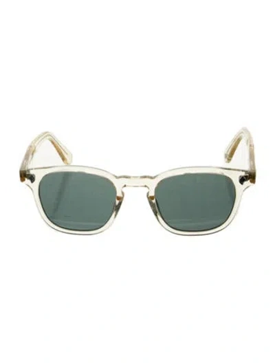 Pre-owned Garrett Leight Wayfarer Tinted Sunglasses In Clear