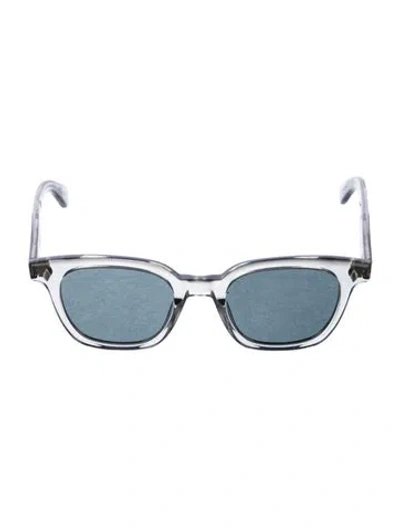 Pre-owned Garrett Leight Wayfarer Tinted Sunglasses In Clear/grey