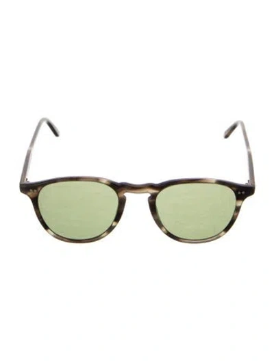 Pre-owned Garrett Leight Wayfarer Tinted Sunglasses In Clear/grey