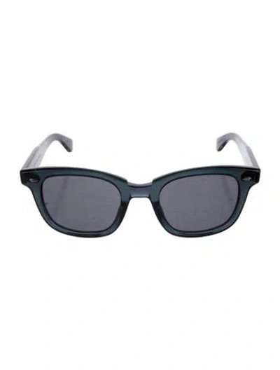 Pre-owned Garrett Leight Wayfarer Tinted Sunglasses In Multi