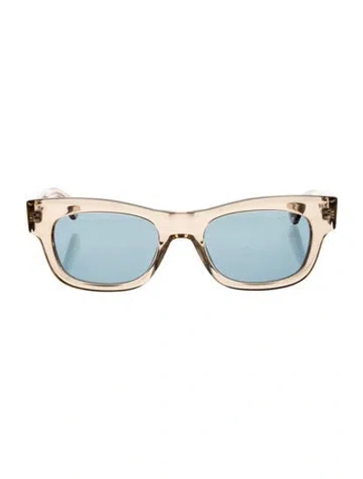 Pre-owned Garrett Leight Wayfarer Tinted Sunglasses In Neutral