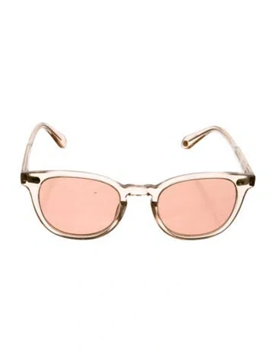 Pre-owned Garrett Leight Wayfarer Tinted Sunglasses In Transparent