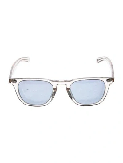 Pre-owned Garrett Leight Wayfarer Tinted Sunglasses In Transparent