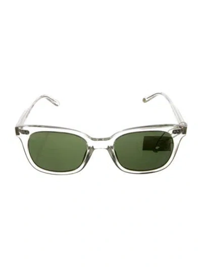 Pre-owned Garrett Leight Wayfarer Tinted Sunglasses In Transparent