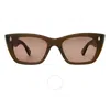 Garrett Leight Webster Sun Bordeaux Cat Eye Sunglasses 2138 Msto/bor 49