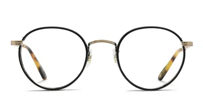 Garrett Leight Wilson Black/gold In Black,gold