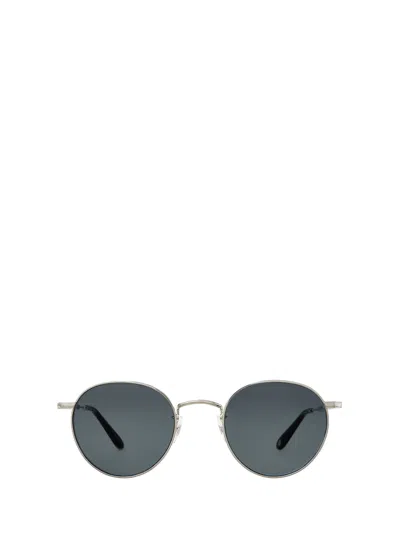 Garrett Leight Fonda Sun Black - Gold Sunglasses In Silver-black