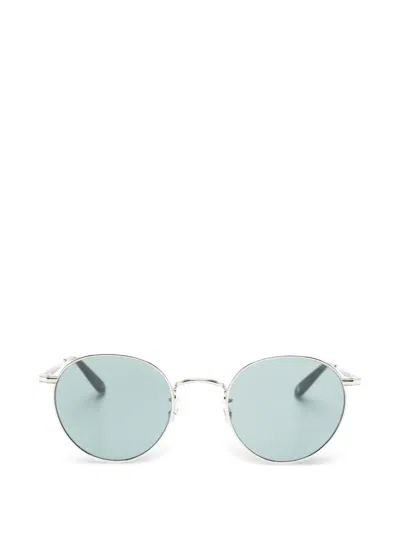 Garrett Leight Wilson Round-frame Sunglasses In Silver