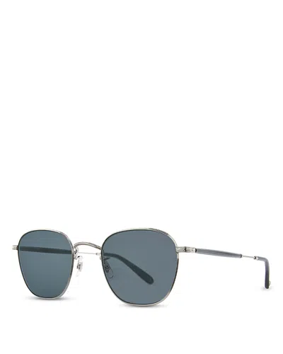 Garrett Leight World Sun Rounded Square Sunglasses, 49mm In Blue