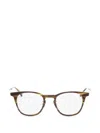 Garrett Leight 라이트 C 라운드 프레임 안경 In Brown