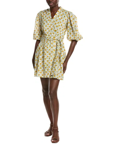 Garrie B All Over Wrap Mini Dress In Gold