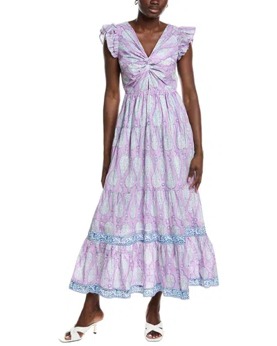 Garrie B Combo Flavian Maxi Dress In Pink
