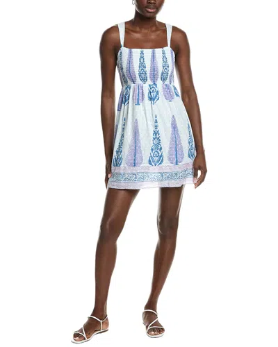 Garrie B Combo Strap Mini Dress In White