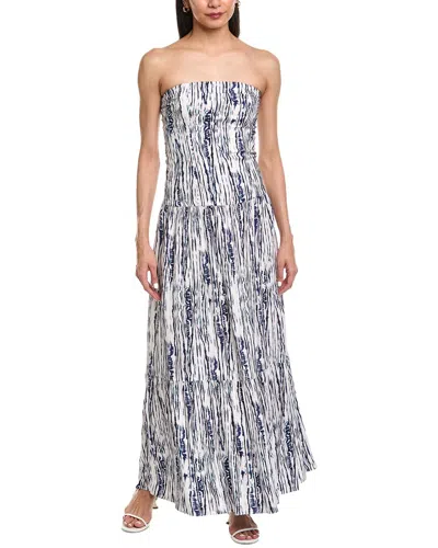 Garrie B Drop-waist Maxi Dress In Multi