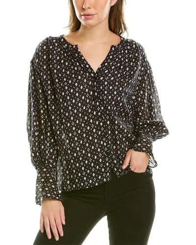 Garrie B Gauze Top In Black