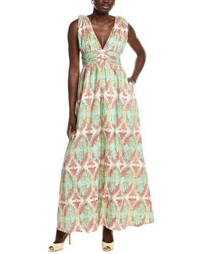 Garrie B Green Bird Maxi Dress