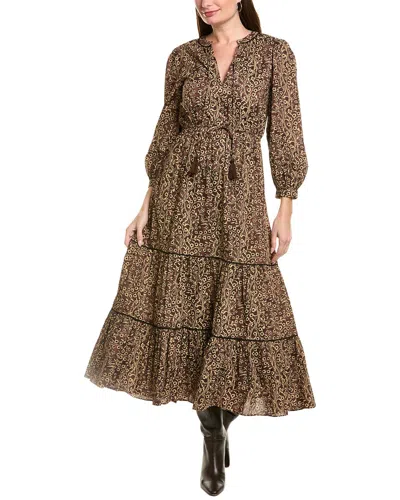 Garrie B Long Sleeve Maxi Dress In Black