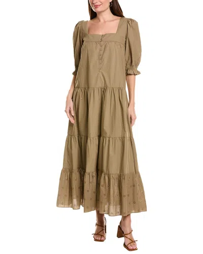 Garrie B Maxi Dress In Gold