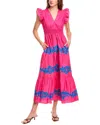 Garrie B Midi Dress In Pink