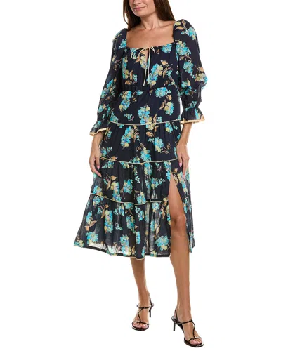 Garrie B Midi Dress In Multi