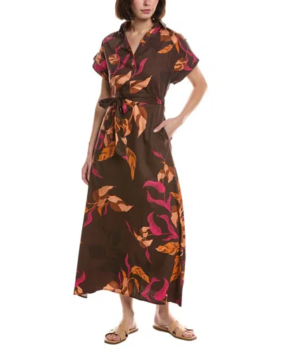 Garrie B Midi Dress In Brown