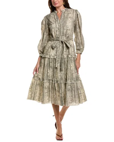 Garrie B Midi Dress In Multi