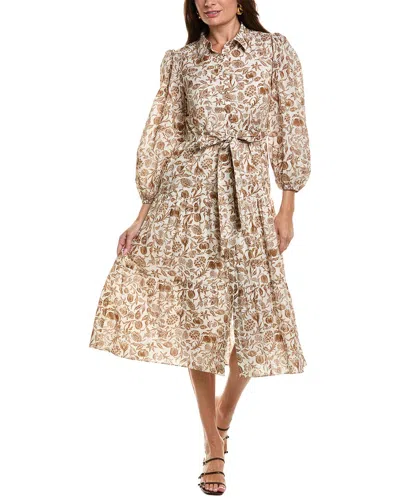 Garrie B Midi Dress In Multi