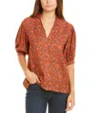 Garrie B Moss Crepe Top