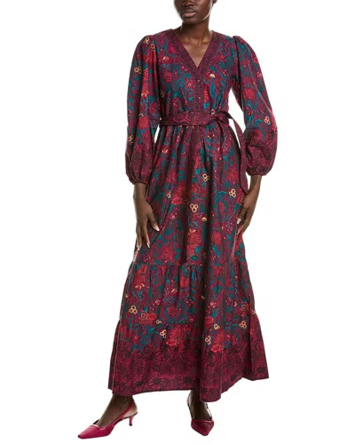 Garrie B Myrna Maxi Dress In Red