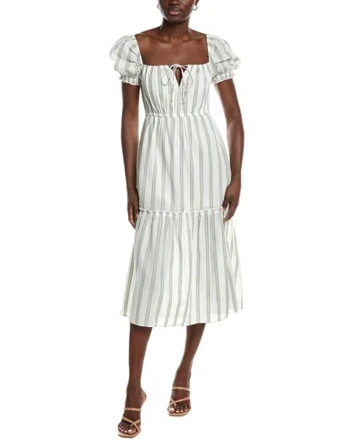 Garrie B Novelty Midi Dress In White