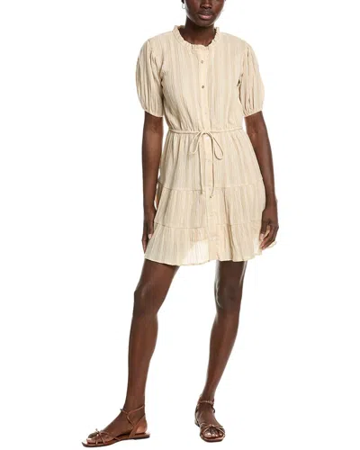 Garrie B Novelty Mini Dress In Tan