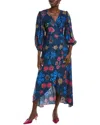 Garrie B Remy Wrap Dress In Multi