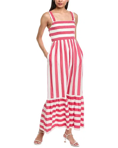 Garrie B Ruffled Strap Maxi Dress In Pink