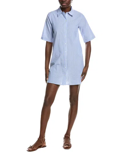 Garrie B Shirtdress Mini Dress In Blue