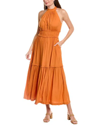 Garrie B Sleeveless Maxi Dress In Orange