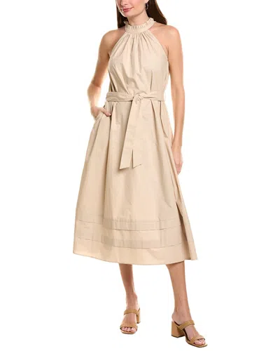 Garrie B Sleeveless Midi Dress In Brown