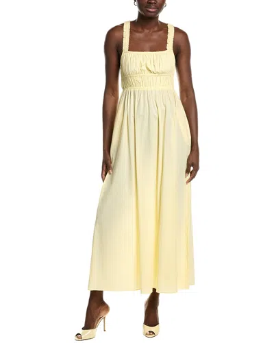 Garrie B Tank Midi Dress In Yellow