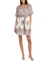 Garrie B Tie-neck Mini Dress