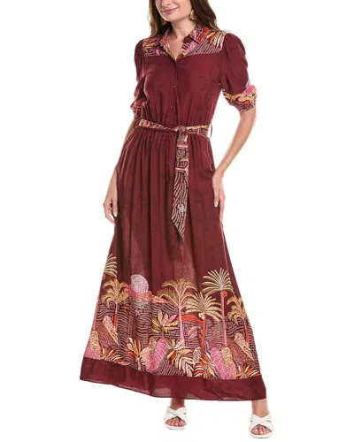 GARRIE B TIE WAIST MAXI DRESS