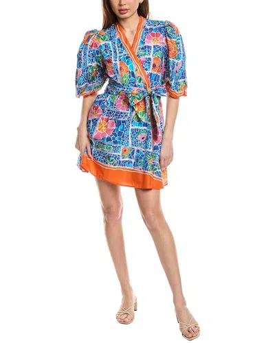 Garrie B Wrap Dress In Multi
