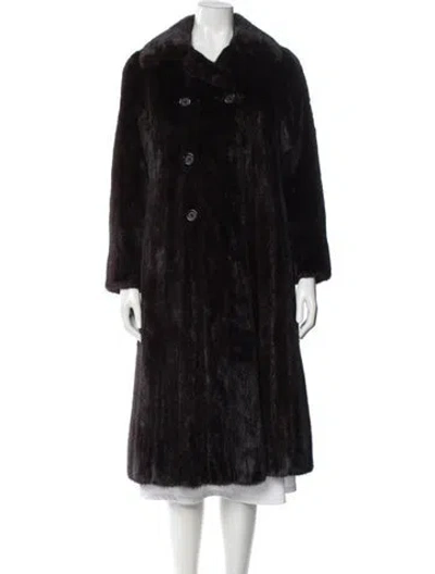 Pre-owned Gartenhaus Furs Mink Fur Coat In Black