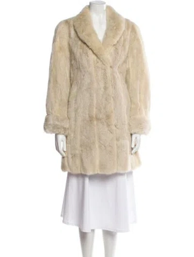 Pre-owned Gartenhaus Furs Vintage Mink Faux Fur Coat In Brown