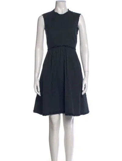 Pre-owned Gary Graham Crew Neck Knee-length Dress In Multi