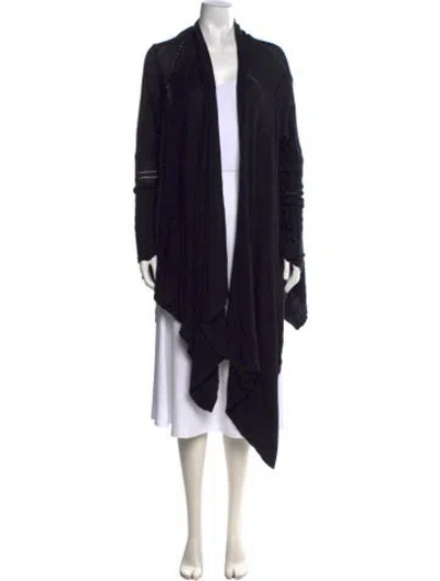 Pre-owned Gary Graham Open Front Sweater In Black